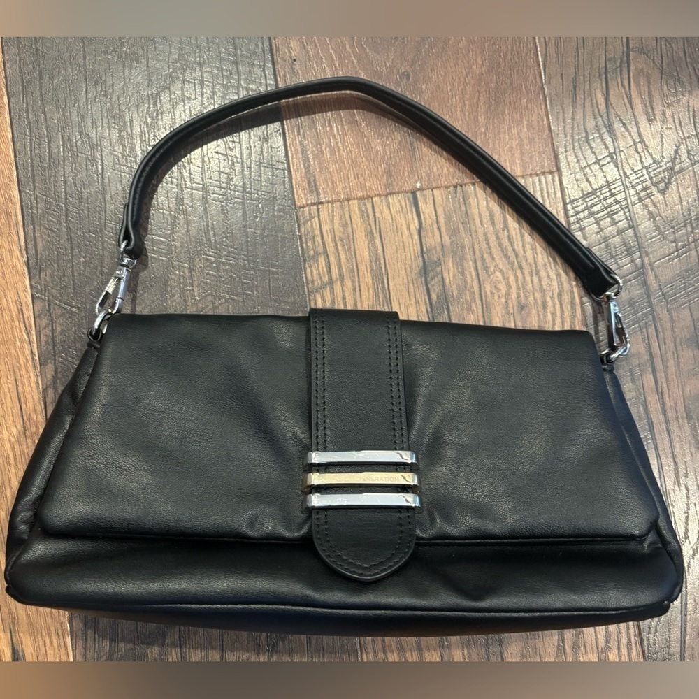 BCBG Generation Elegant Black Leather Handbag. Never used